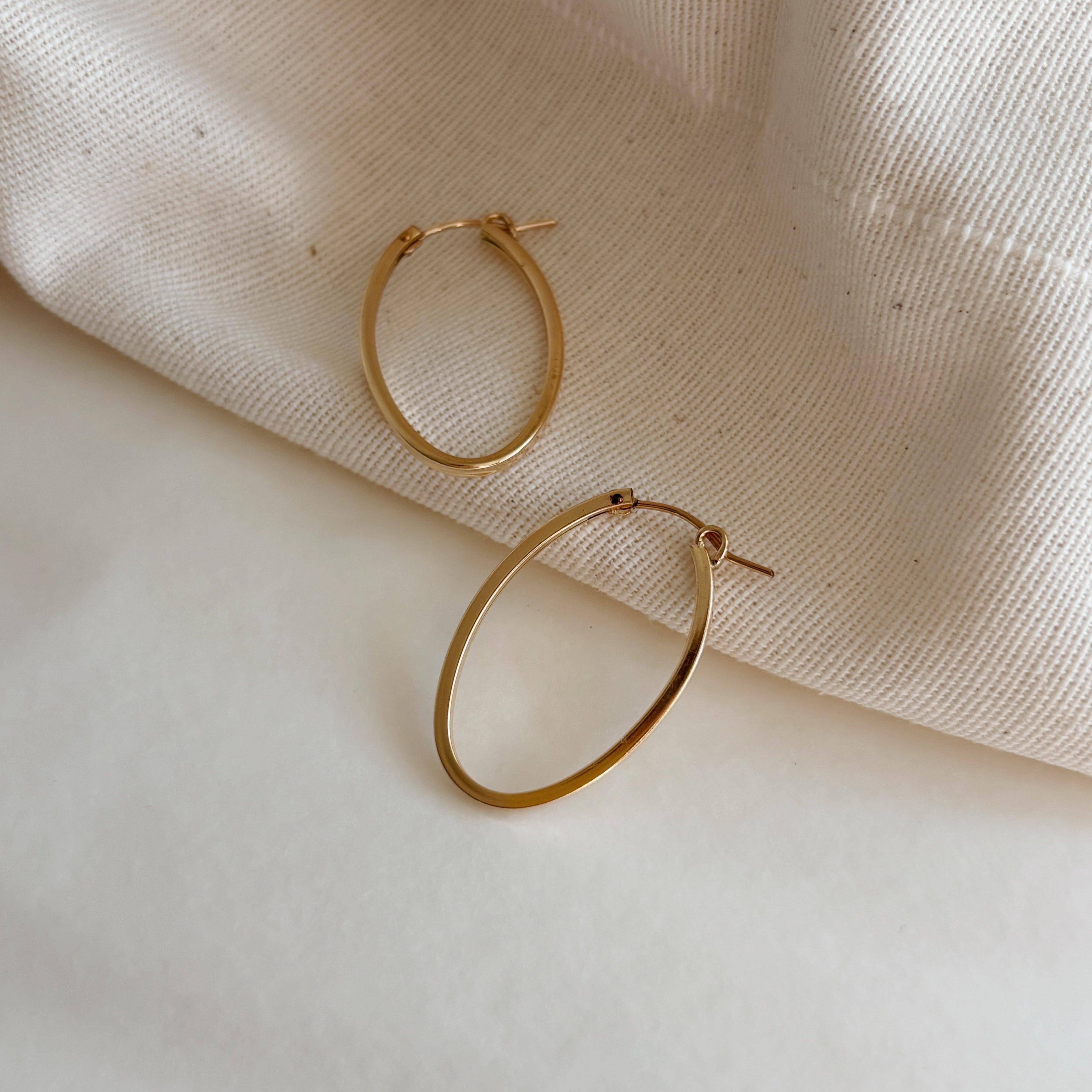 Ovale bold hoops