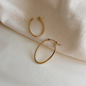 Ovale bold hoops