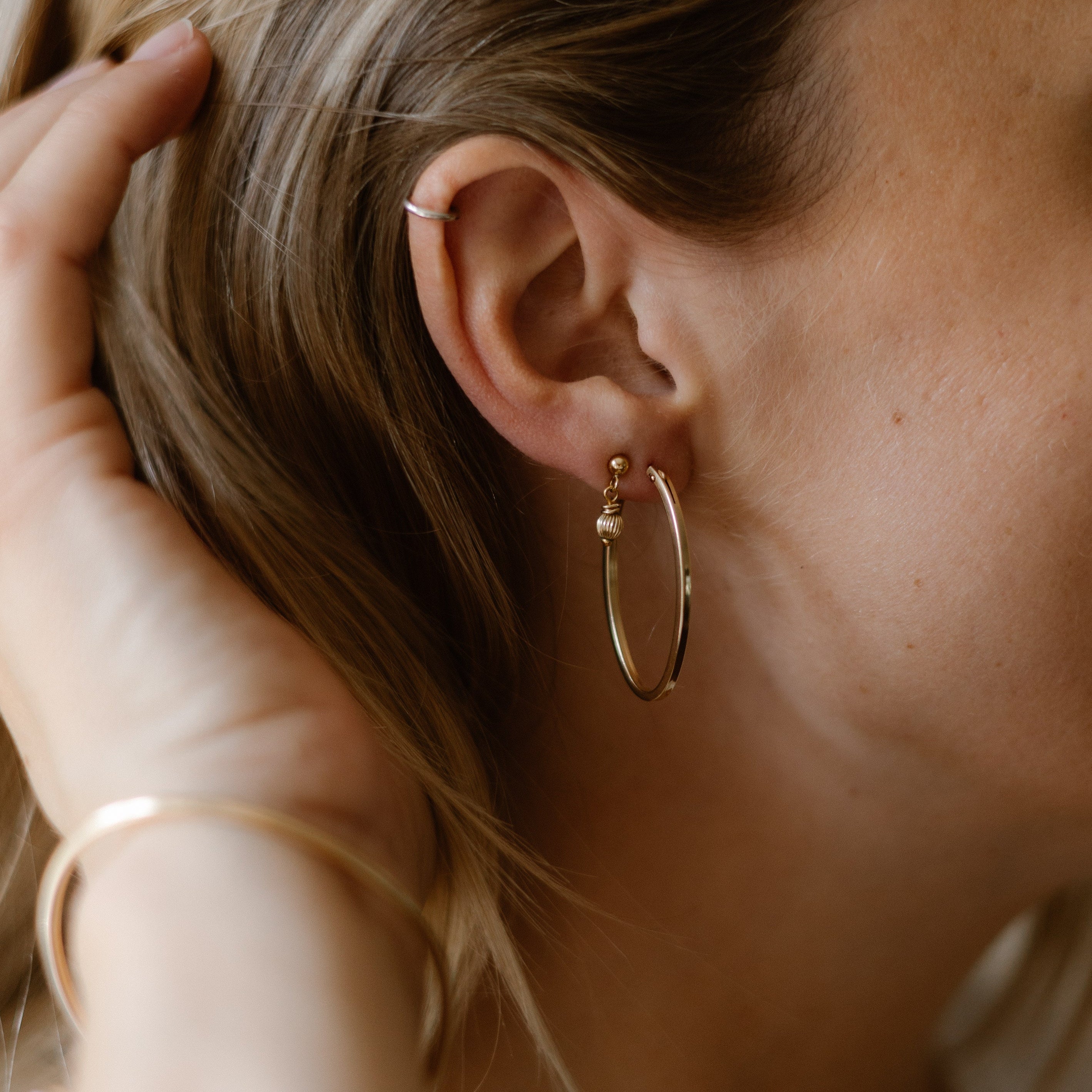 Ovale bold hoops