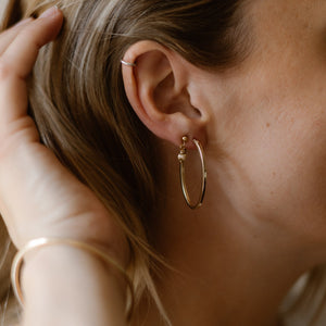Ovale bold hoops